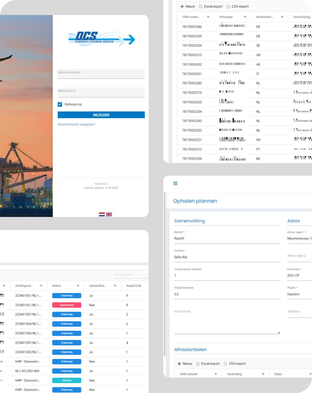 OCS - Goederenportaal ontwikkeling